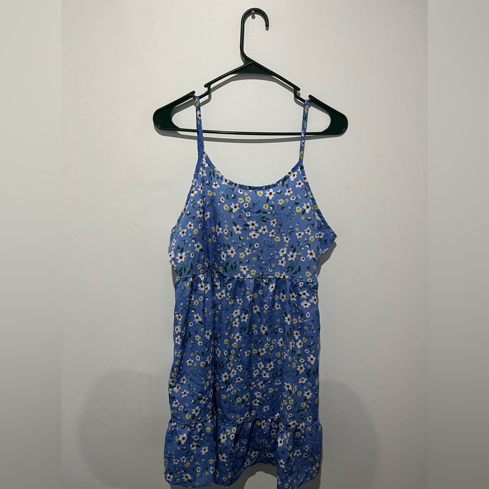 Floral Blue Kids One Piece